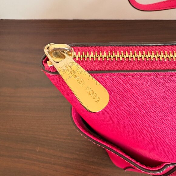 Michael Kors Jet Set Saffiano Leather Large Tote Pink - Picture 8 of 16